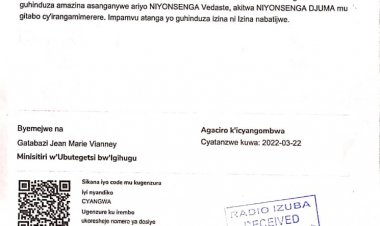 ITANGAZO RYO GUHINDUZA IZINA