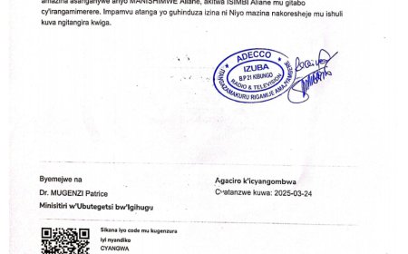 ITANGAZO RYO GUHINDUZA AMAZINA