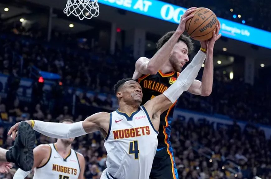 NBA PLAYOFFS 2025: Denver yatsinze OKC mu mukino wa mbere wa kamarampaka ibikesha Gordon na Jokic.