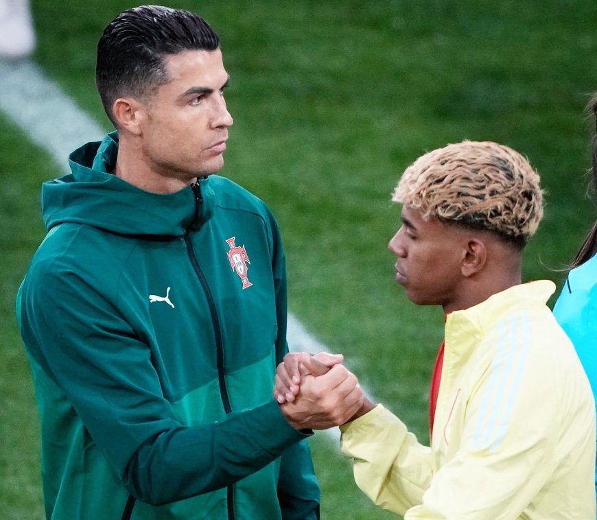 Cristiano Ronaldo yasabye itangazamakuru kudashyira igitutu kuri Lamine Yamal