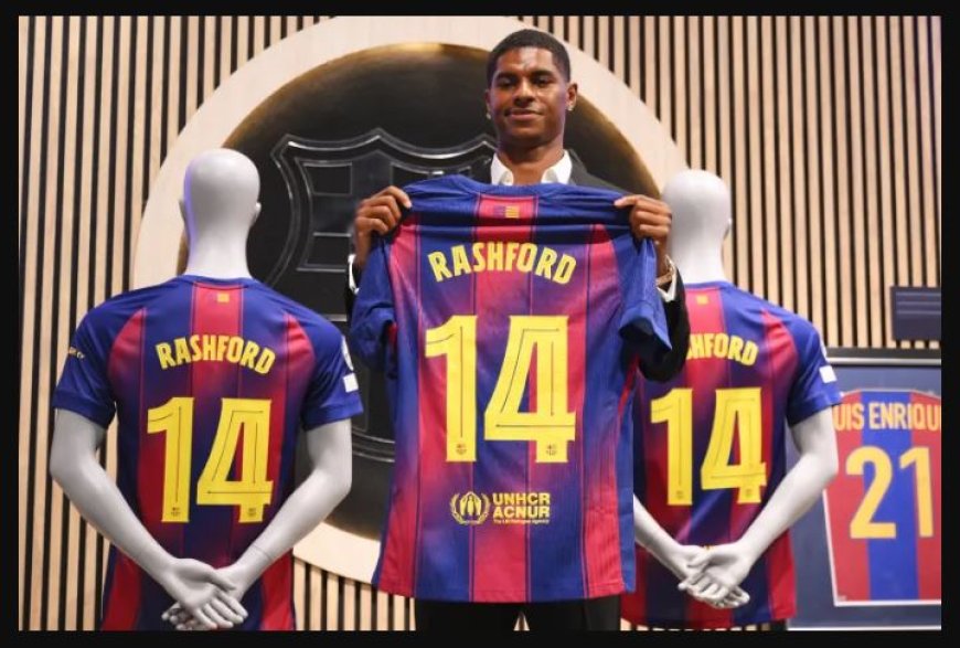 Marcus Rashford yageze muri Barcelone agaruka ku ntego afite