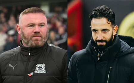 Wayne Rooney arakemanga imitoreze ya Ruben Amorim wa Manchester United