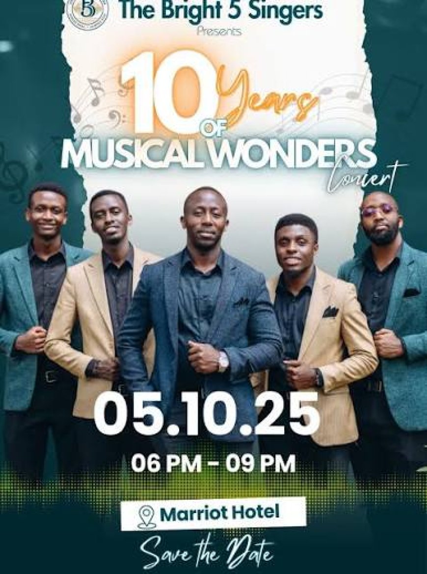 Itsinda "The Bright 5 Singers" rigiye kwizihiza imyaka 10 rimaze mu muziki