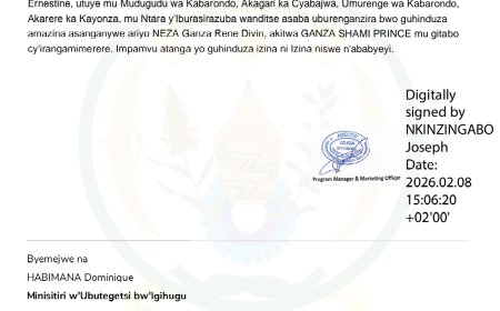 ITANGAZO RYO GUHINDUZA AMAZINA