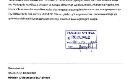 ITANGAZO RYO GUHINDUZA AMAZINA