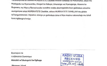 ITANGAZO RYO GUHINDUZA AMAZINA