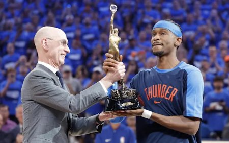 Shai Gilgeous-Alexander yegukanye igihembo cya MVP muri NBA 2026.