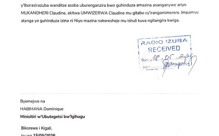 ITANGAZO RYO GUHINDUZA AMAZINA
