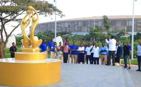 Rwamagana: Abanyeshuri bo mu yisumbuye mu rugendo shuri ku mateka y'igihugu.