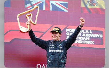Formula 1: George Russell yegukanye Grand Prix ya Austria, nyuma y’igitutu cya Max Verstappen.