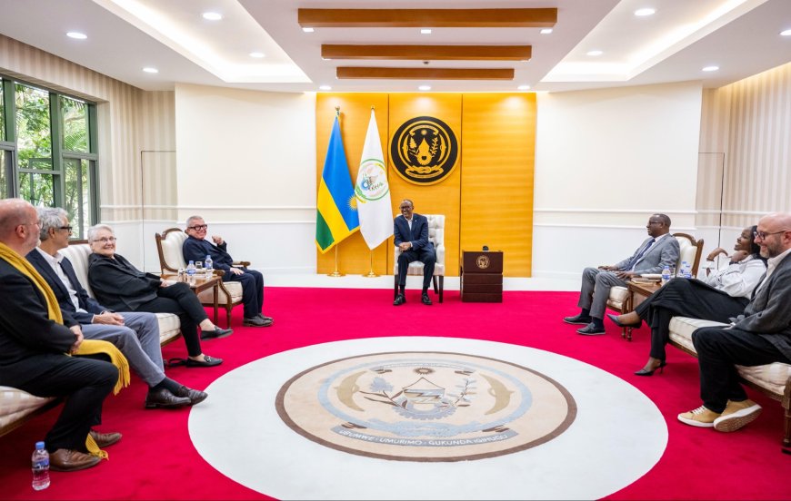 Perezida Paul Kagame Yakiriye abarimo  Umuyobozi mukuru w'umuryango KENUP Foundation .
