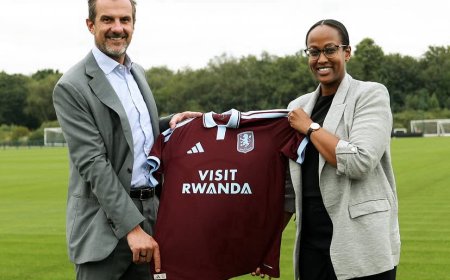 Aston Villa yasinyanye amasezerano y’ubufatanye na Visit Rwanda