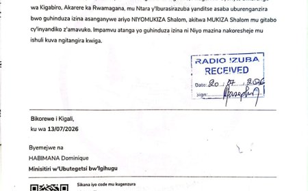 ITANGAZO RYO GUHINDUZA AMAZINA